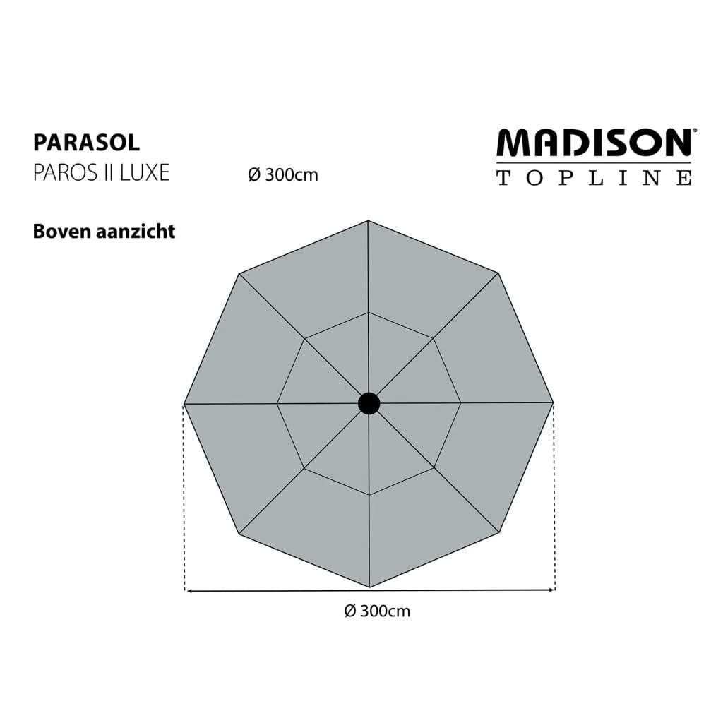 Madison Parasol Paros II Luxe 300 cm