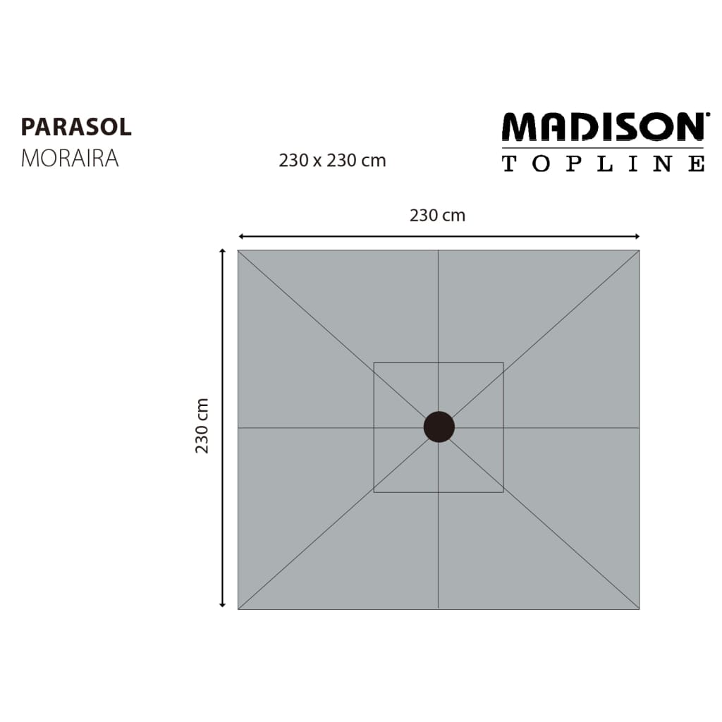 Madison Parasol Moraira 230x230 cm