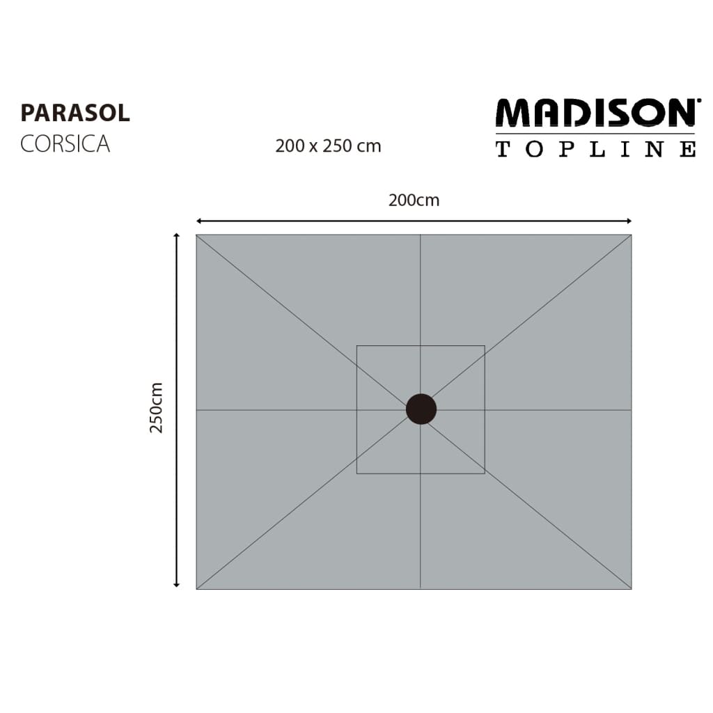 Madison Parasol Corsica 200x250 cm