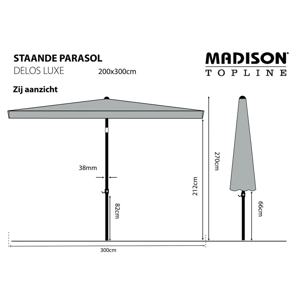 Madison Parasol Delos Luxe 300x200 cm PAC5P015