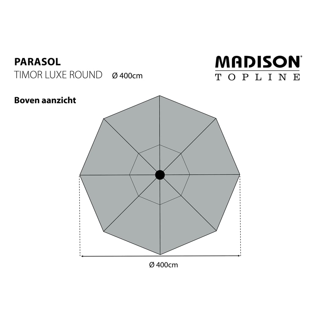 Madison Parasol Timor Luxe 400 cm PAC8P014