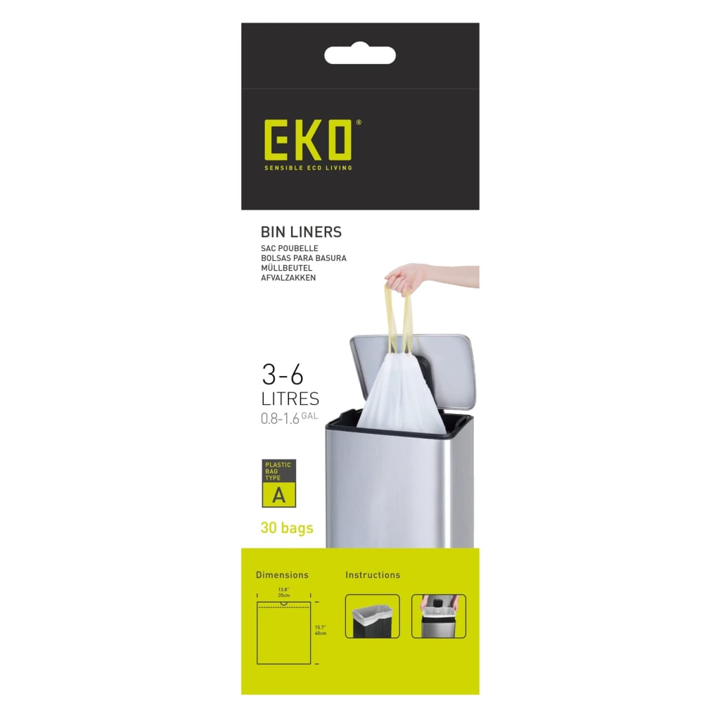 EKO Afvalzakkenset C 24x20 st 10-15 L wit