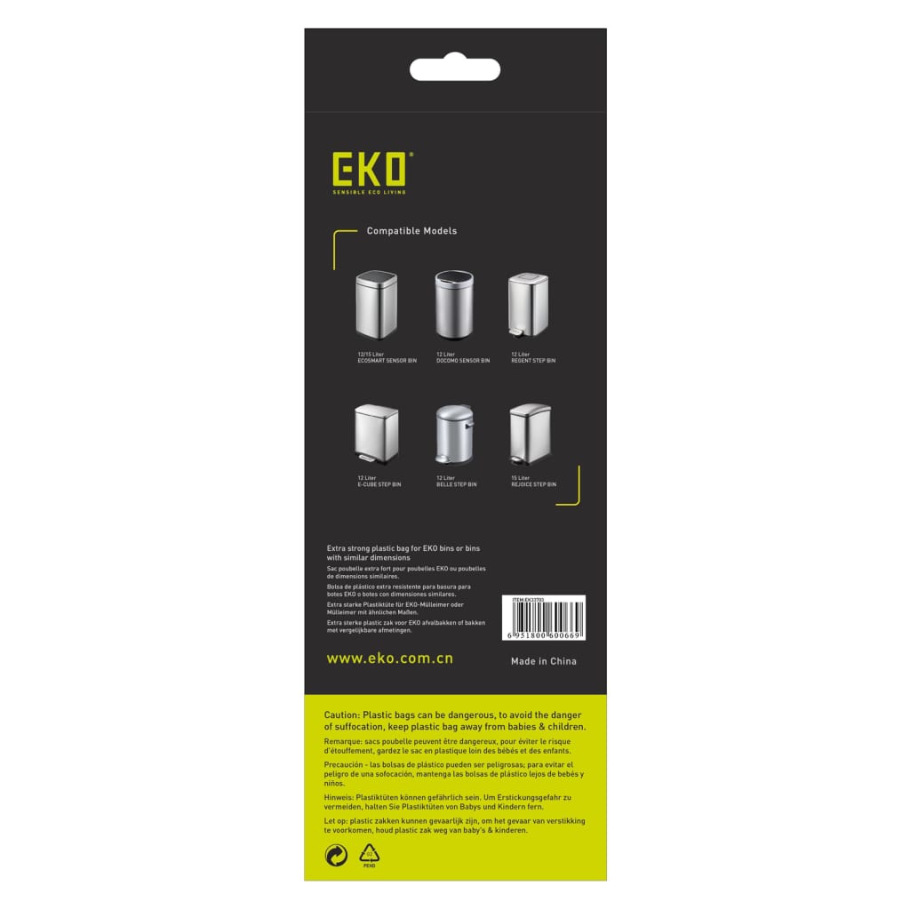 EKO Afvalzakkenset C 24x20 st 10-15 L wit