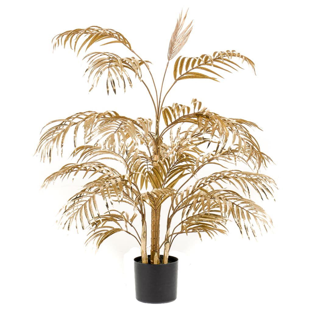 Emerald Kunstplant goudpalm 145 cm goudkleurig