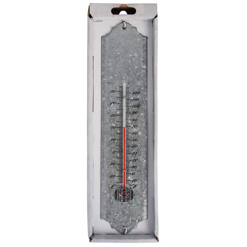 Esschert Design Wandthermometer 30 cm schrootzink OZ10