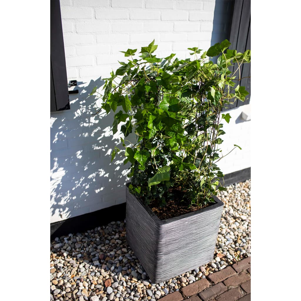 Capi Plantenbak Nature Rib vierkant 50x50 cm ivoorkleurig