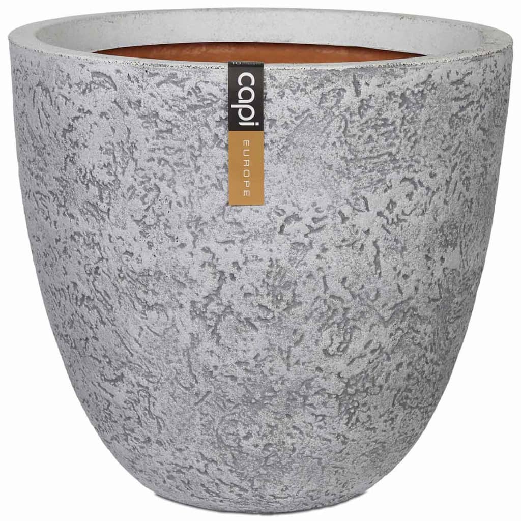 Capi Plantenbak Nature Rock rond 43x41 cm ivoorkleurig PKRCI212