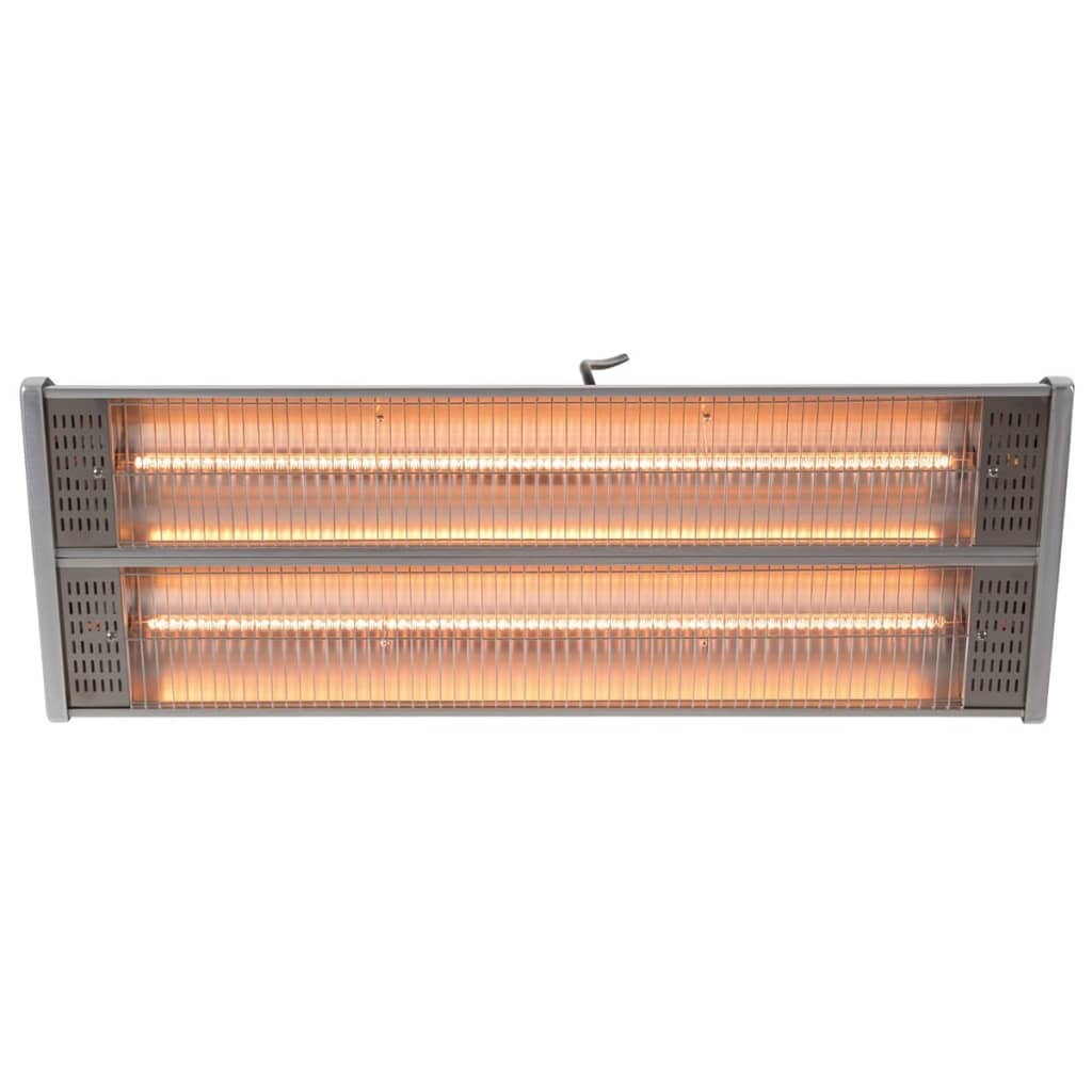 Sunred Wandverwarmer Subra 2400 W halogeen zilver HWM24