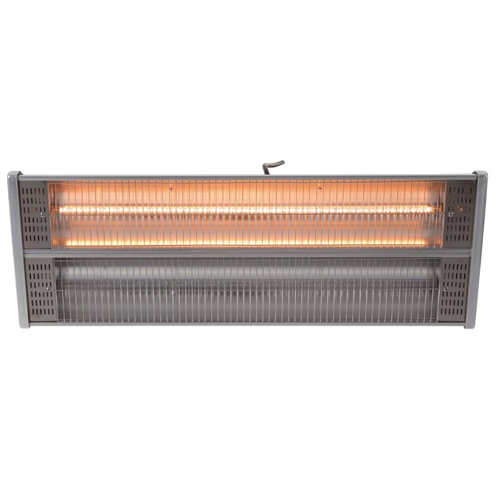 Sunred Wandverwarmer Subra 2400 W halogeen zilver HWM24