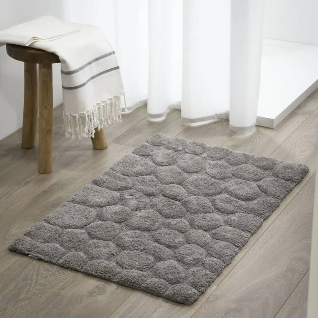 Sealskin Badmat Pebbles 60x90 cm katoen grijs