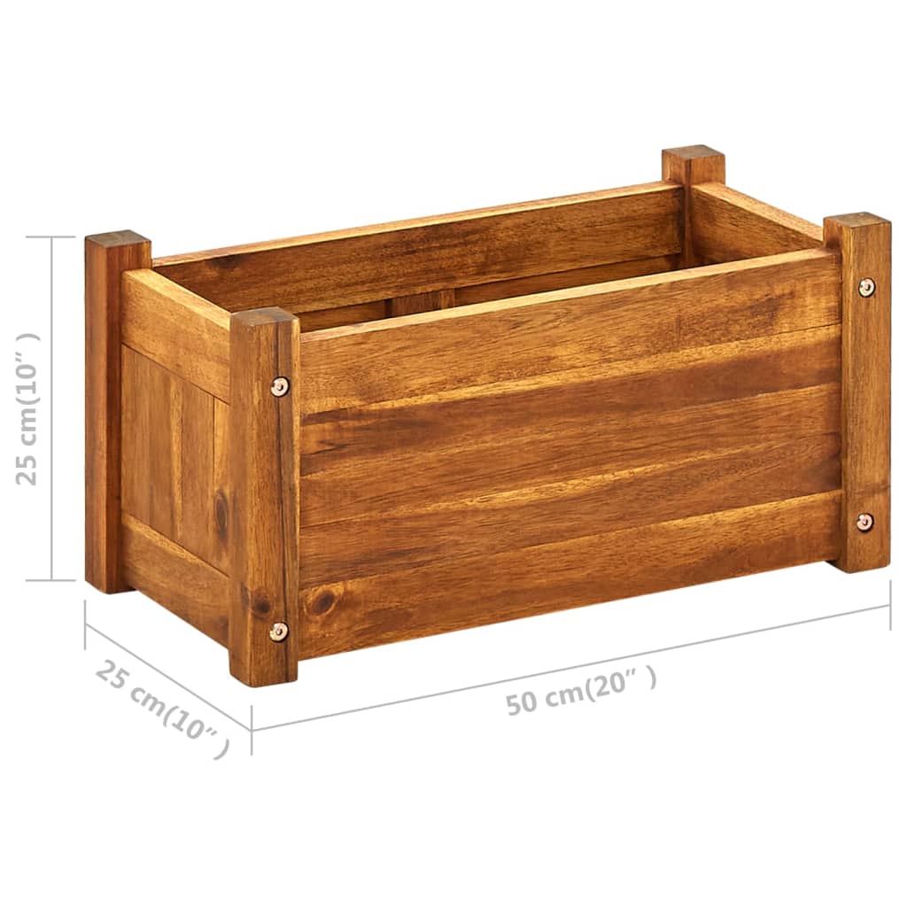 Plantenbak verhoogd 150x30x25 cm acaciahout