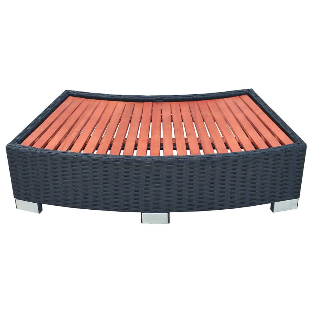 Spatrap 92x45x25 cm poly rattan