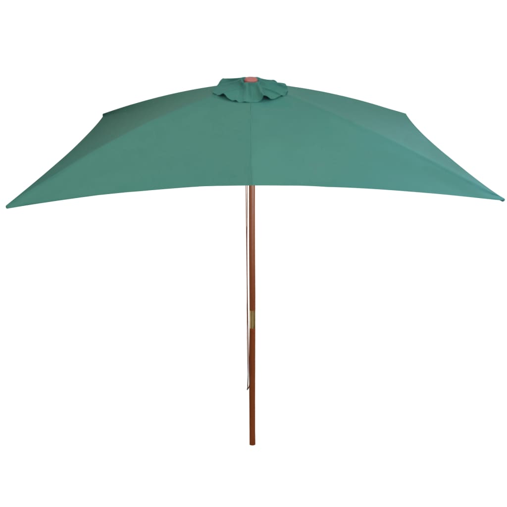 Parasol met houten paal 200x300 cm