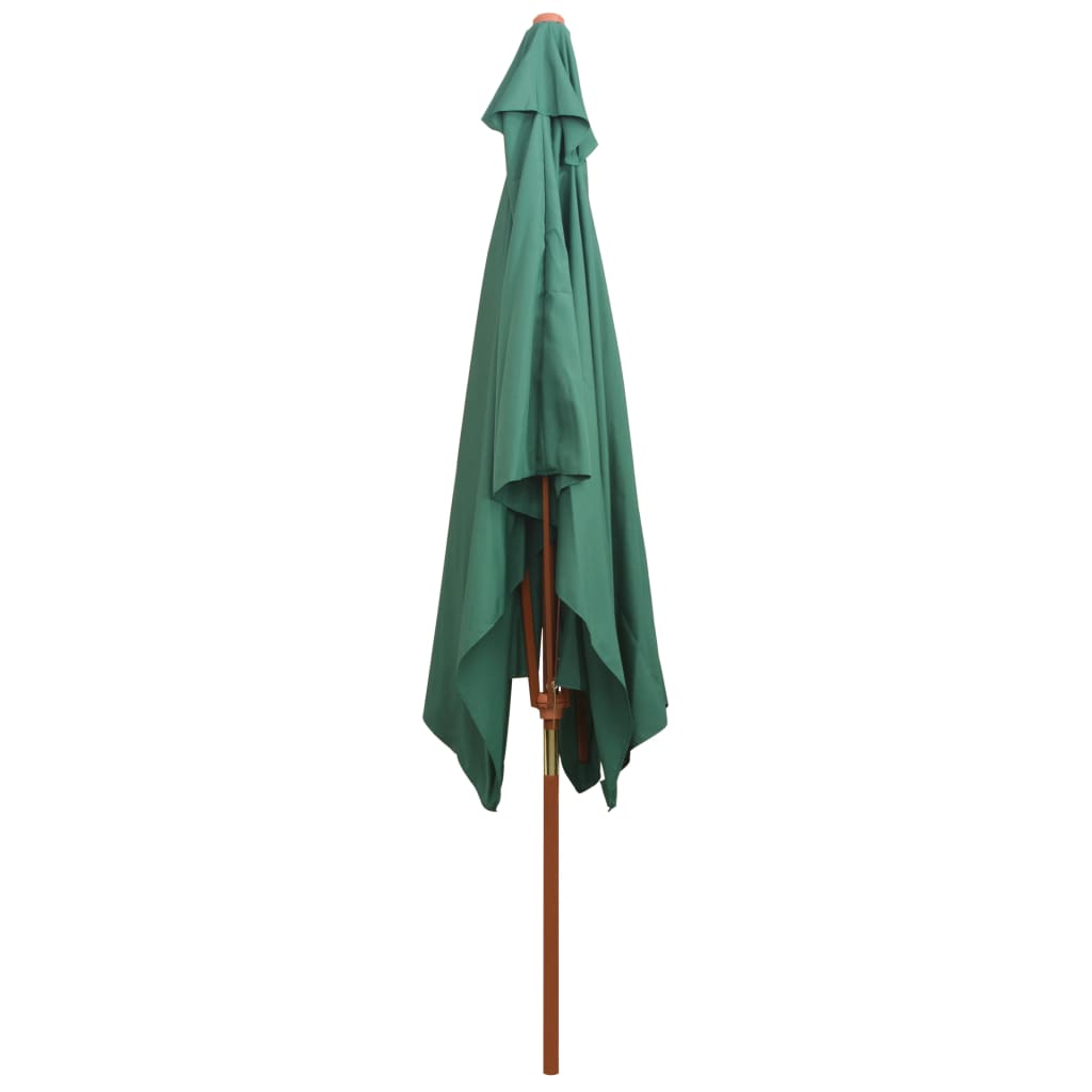 Parasol met houten paal 200x300 cm