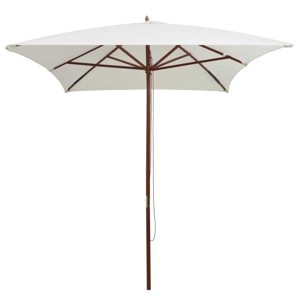 Parasol met houten paal 200x300 cm