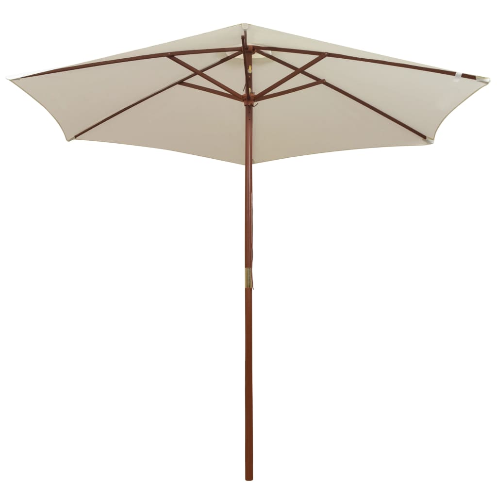 Parasol met houten paal 270 cm