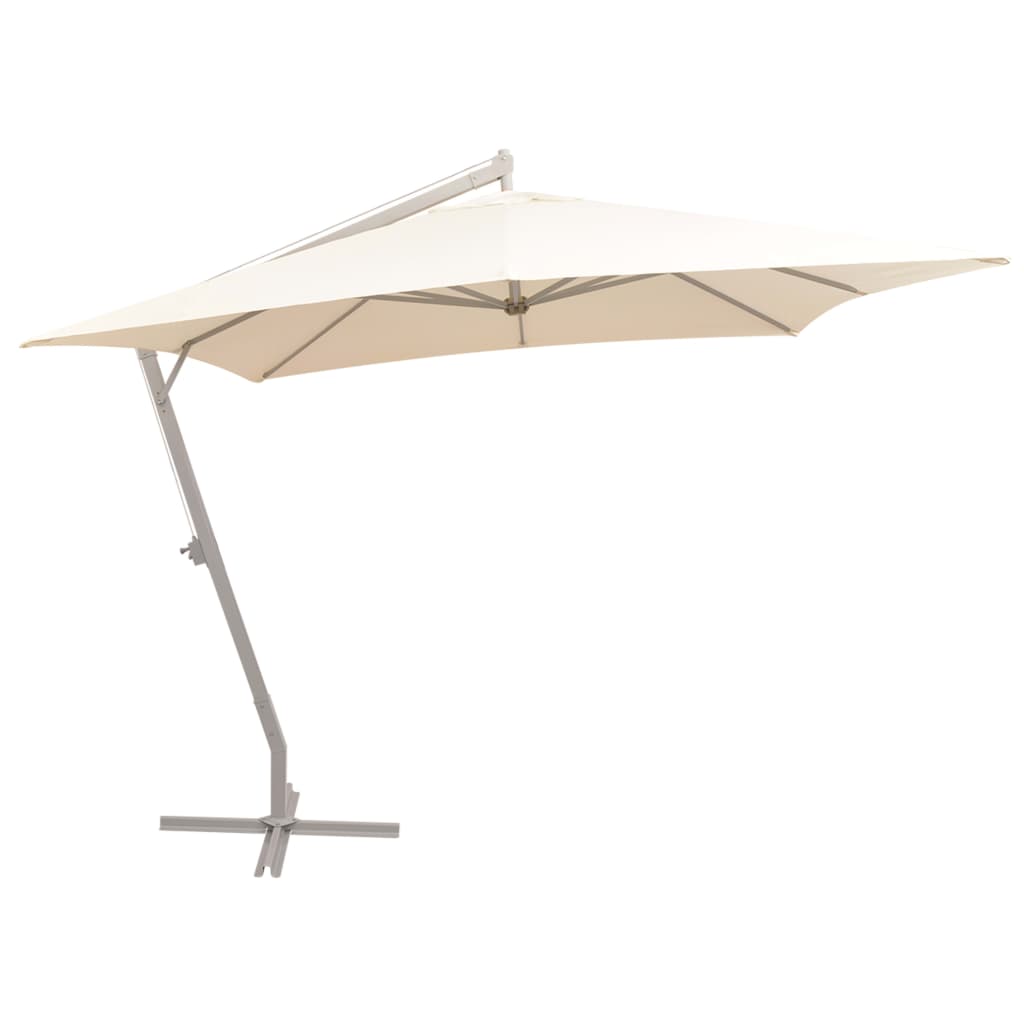 Zweefparasol met aluminium paal 300x300 cm groen