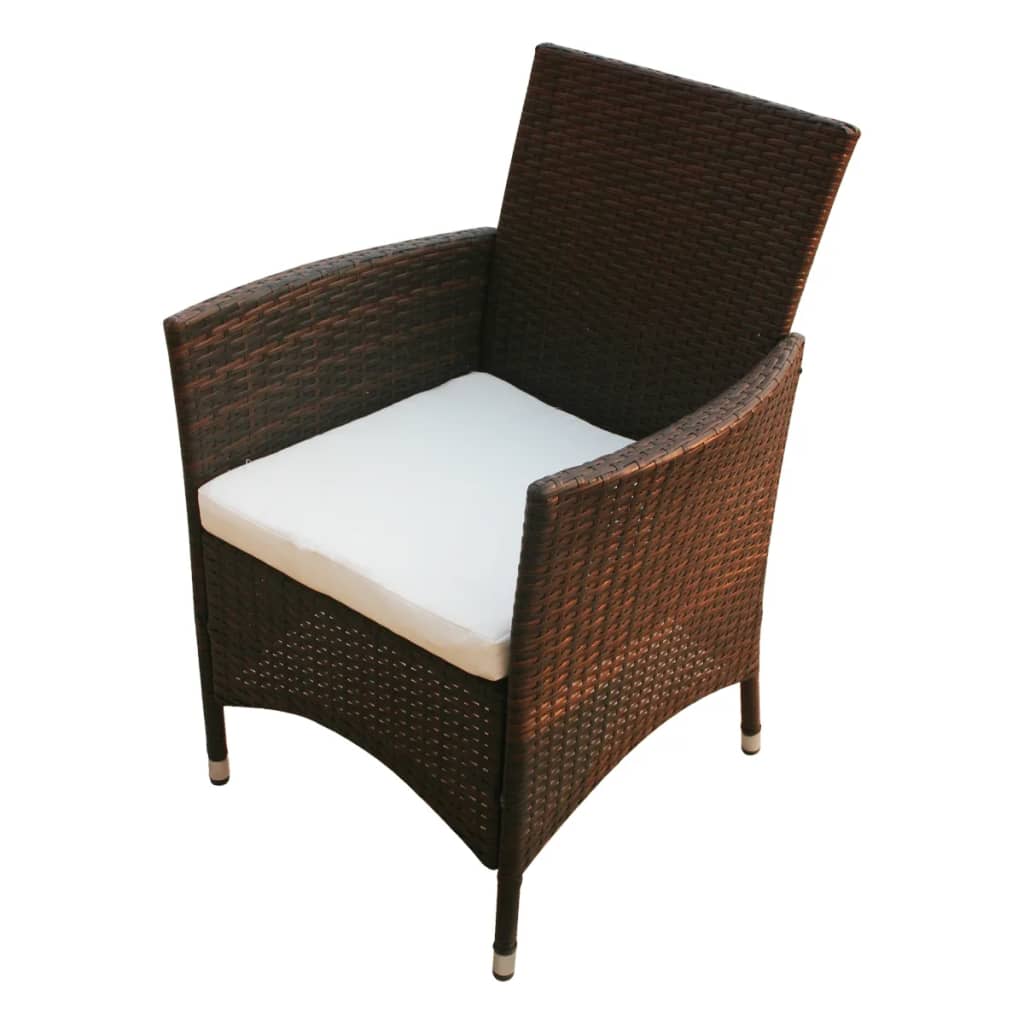 Tuinstoelen 2 st poly rattan