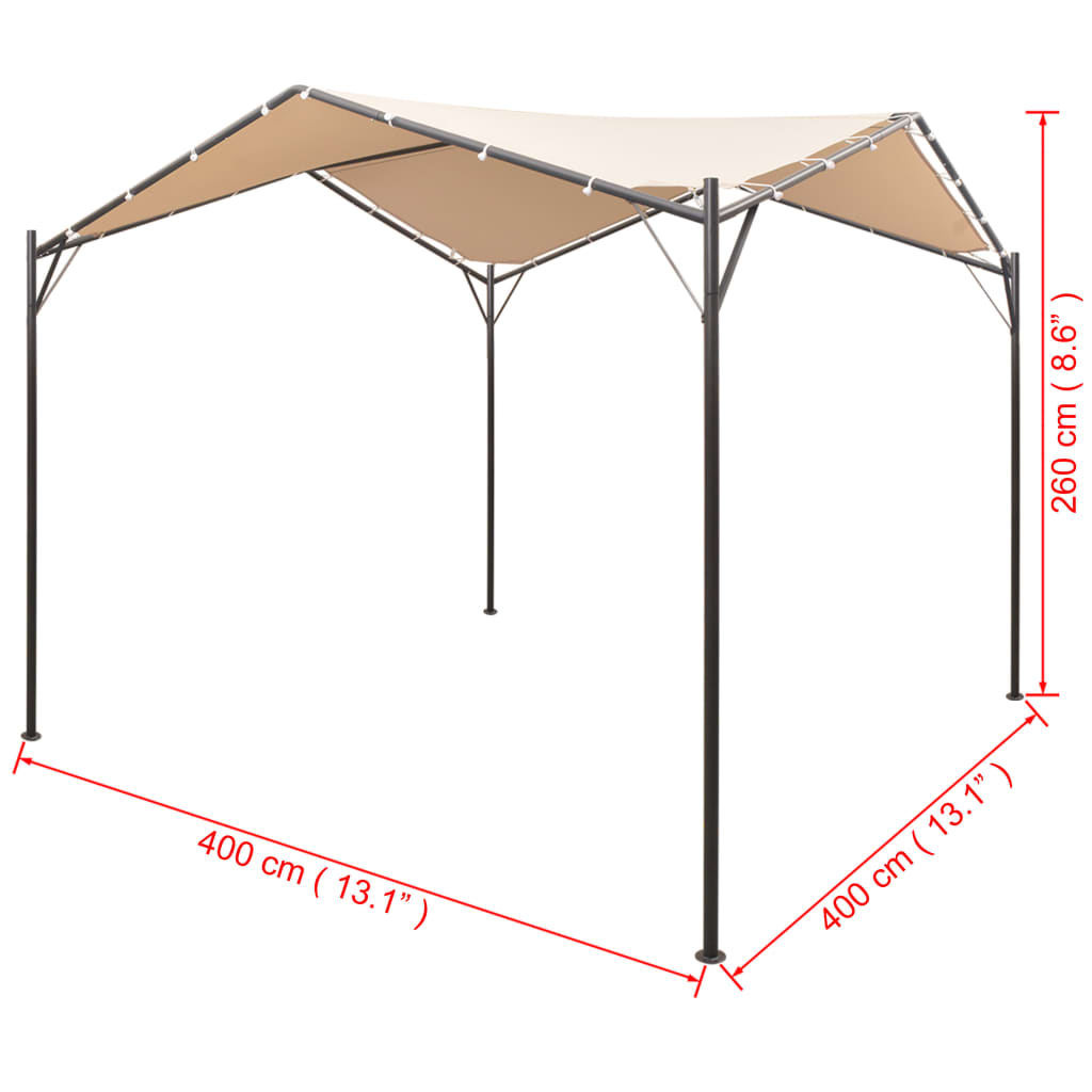 Prieel 3x3 m staal