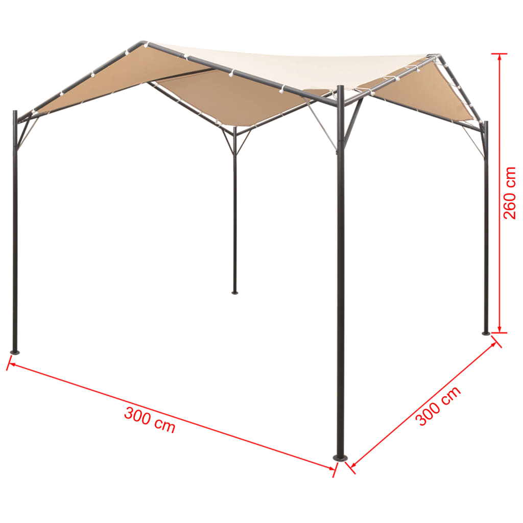 Prieel 3x3 m staal