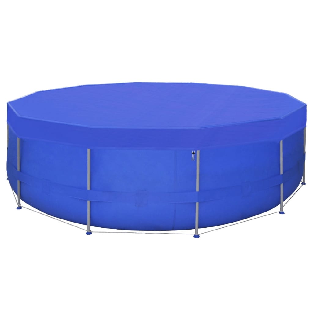 Zwembadhoezen 2 st rond 90 g/m² 540cm PE