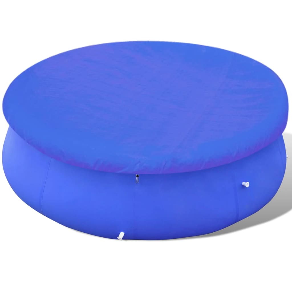 Zwembadhoezen 2 st rond 90 g/m² 460 cm PE