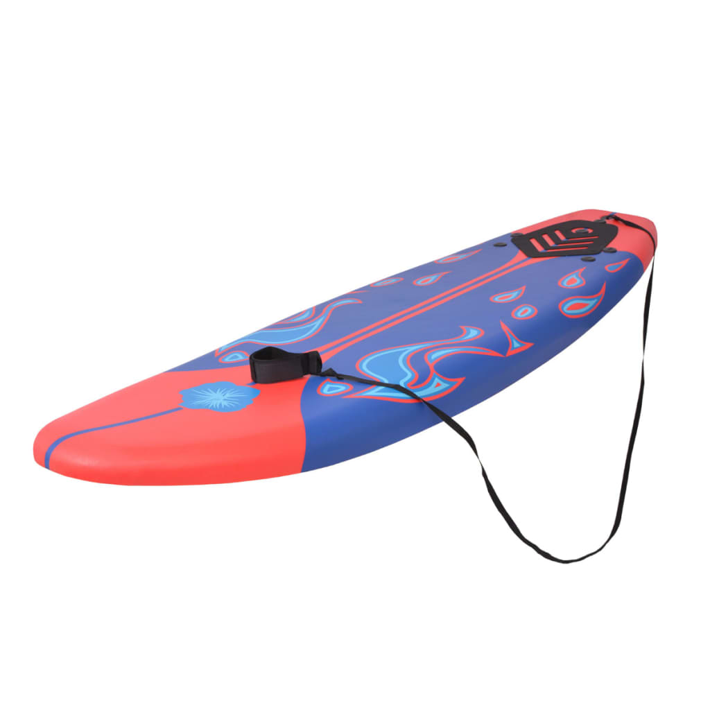 Surfplank 170 cm blauw en rood