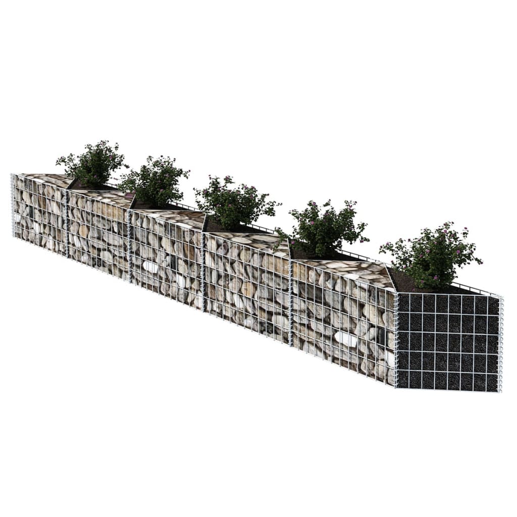 Gabion mand 120x30x100 cm gegalvaniseerd staal