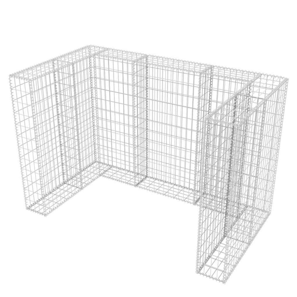 Schanskorf enkele vuilnisbak ombouw 110x100x120 cm staal