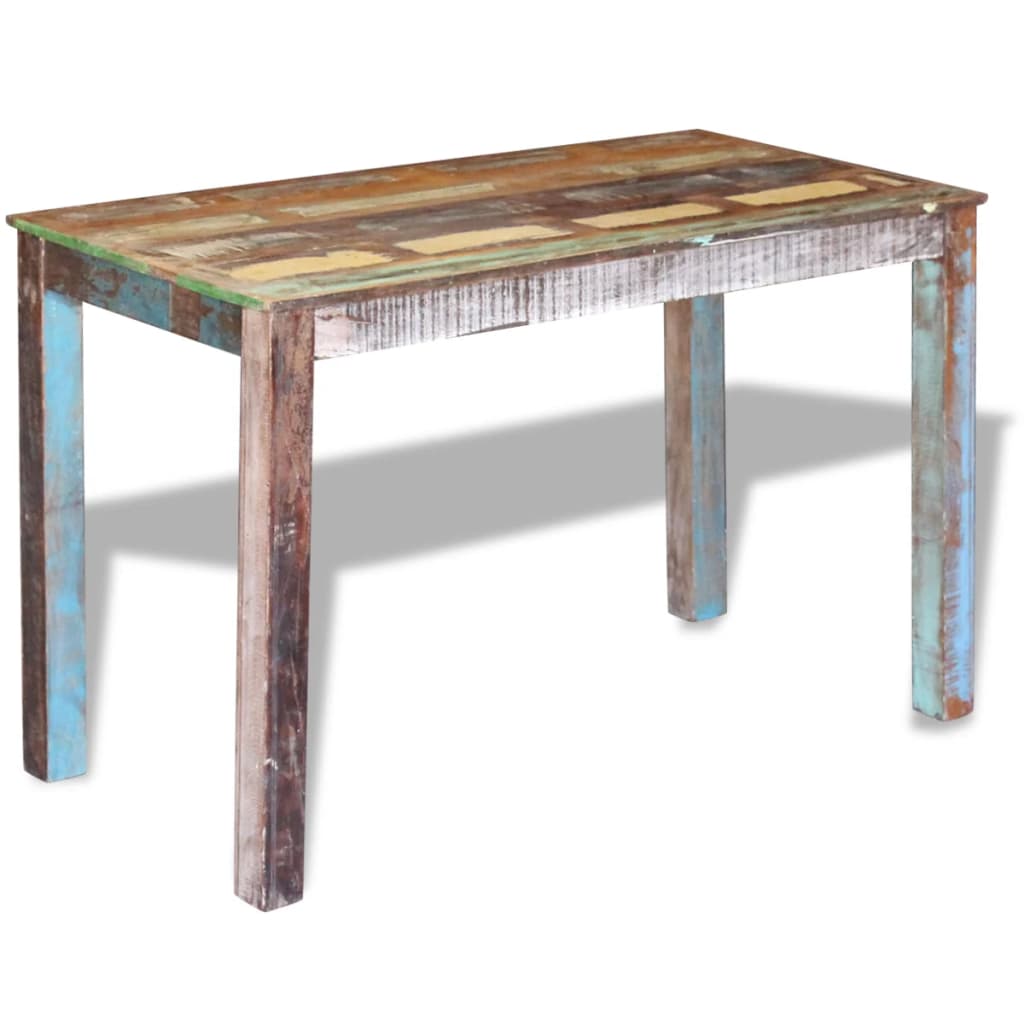 Eettafel 115x60x76 cm massief gerecycled hout