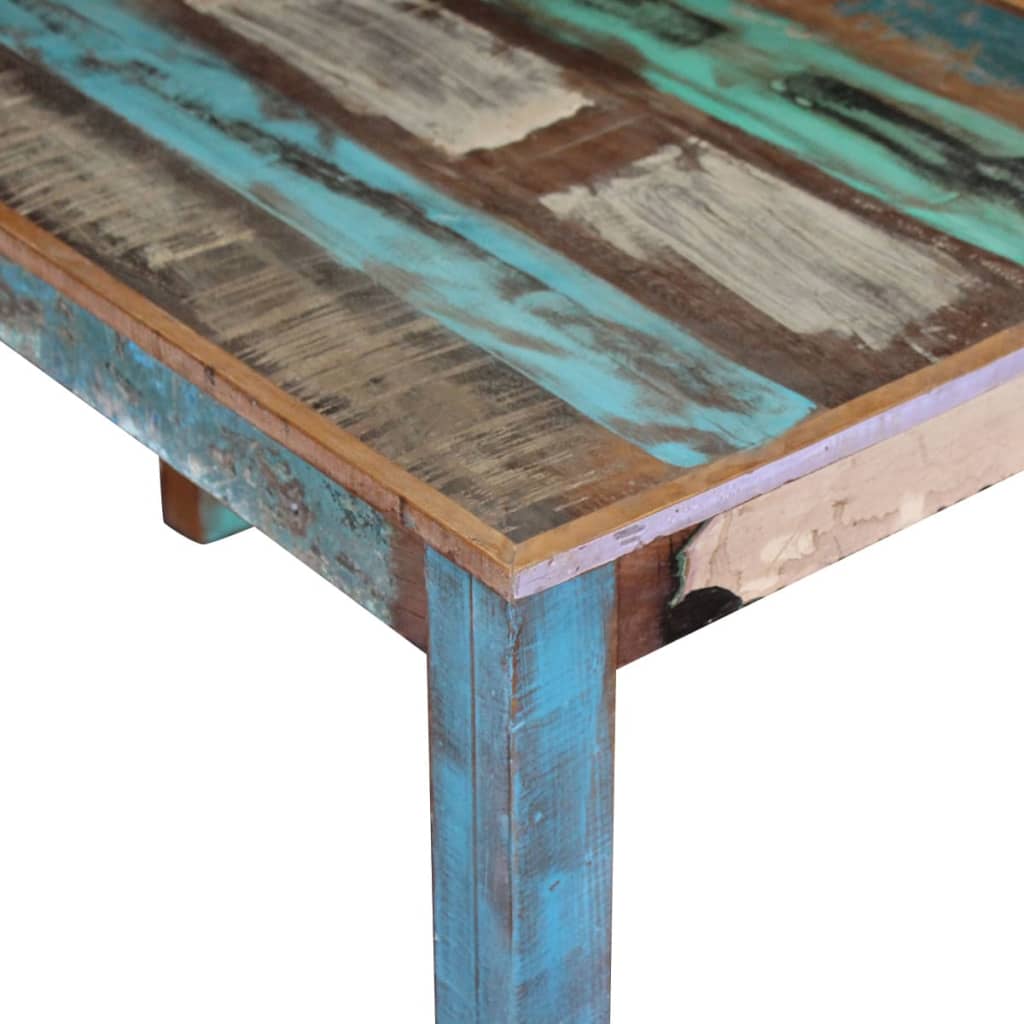 Eettafel 115x60x76 cm massief gerecycled hout