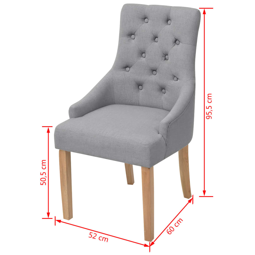 Eetkamerstoelen 2 st stof