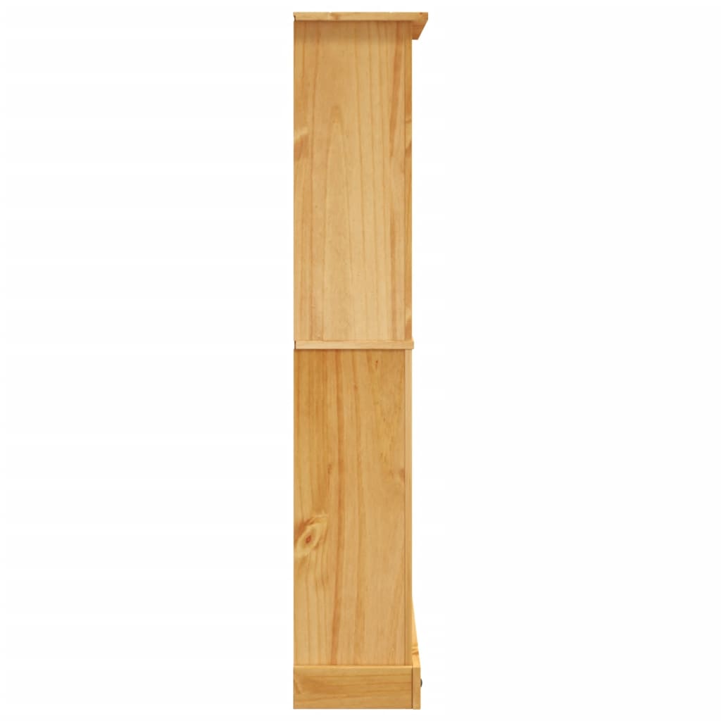 Boekenkast grenenhout met 3 planken Corona-stijl 81x29x100 cm