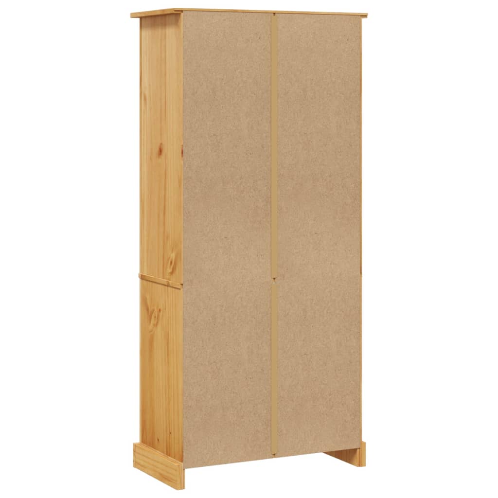 Boekenkast grenenhout met 3 planken Corona-stijl 81x29x100 cm