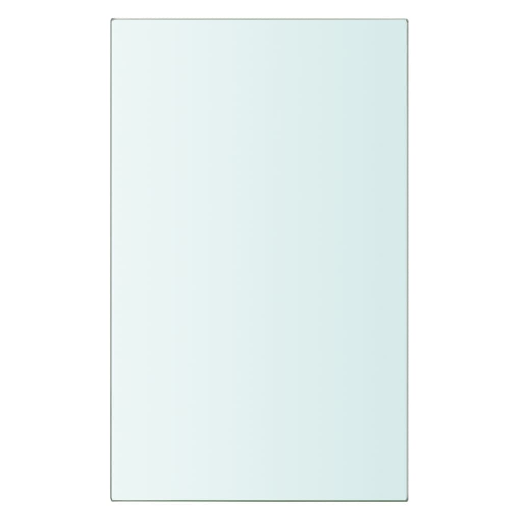 Wandschap transparant 90x12 cm glas