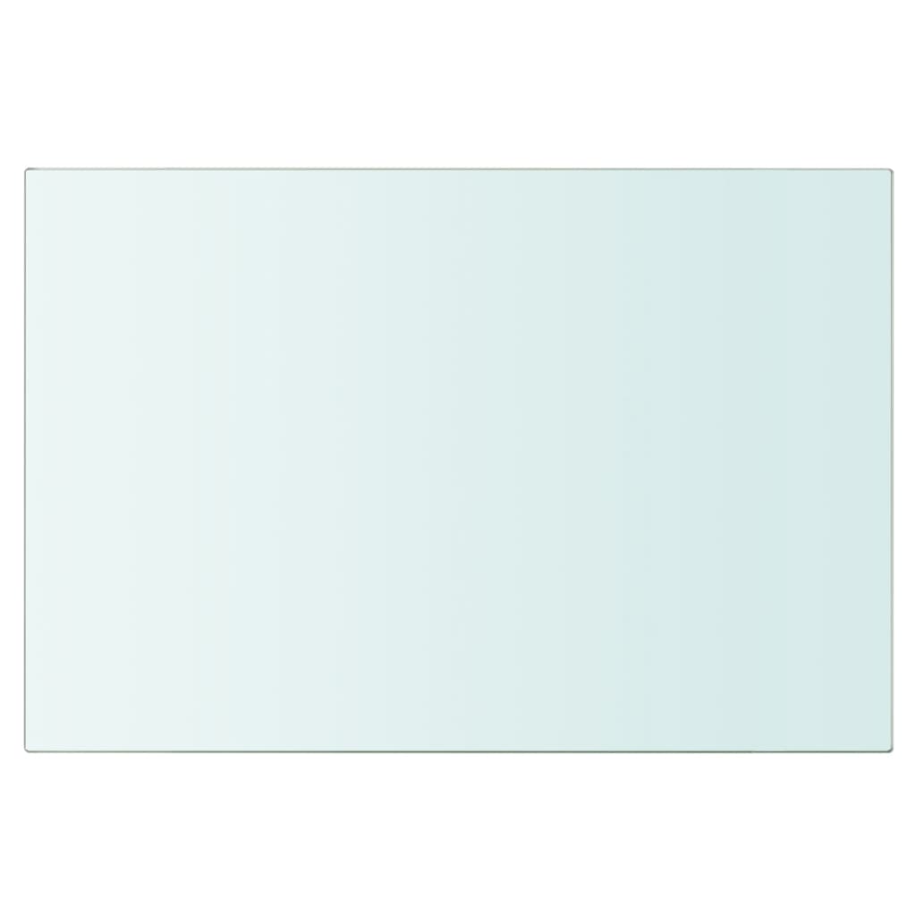 Wandschap transparant 90x12 cm glas