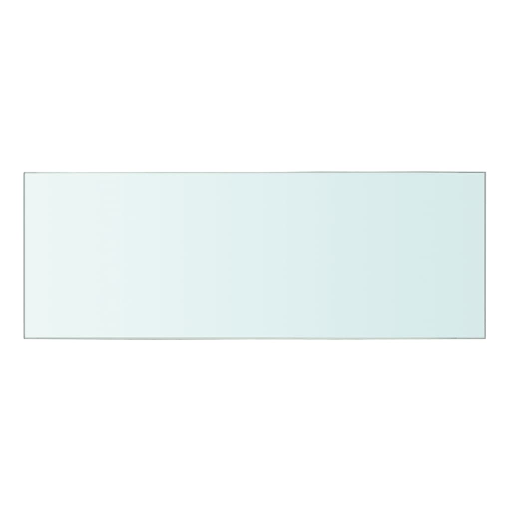 Wandschap transparant 90x12 cm glas