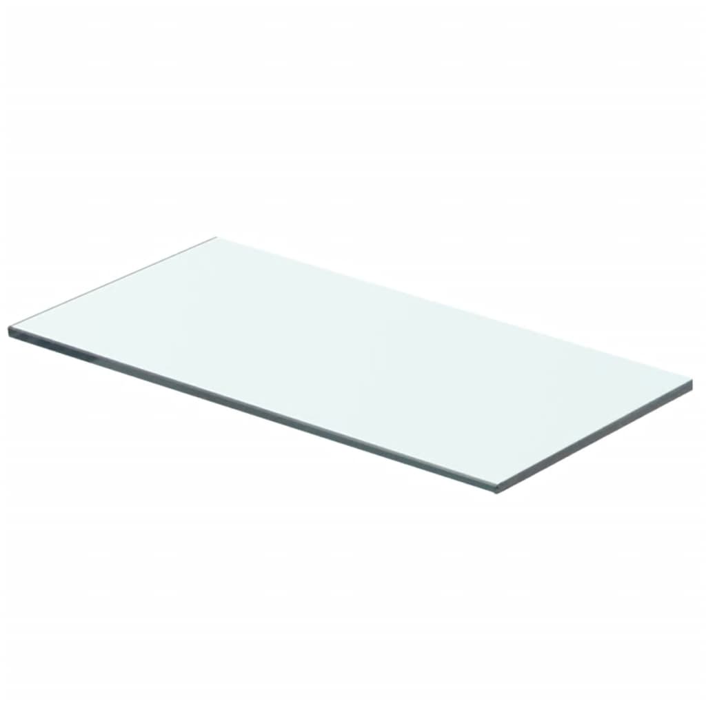 Wandschap transparant 90x12 cm glas