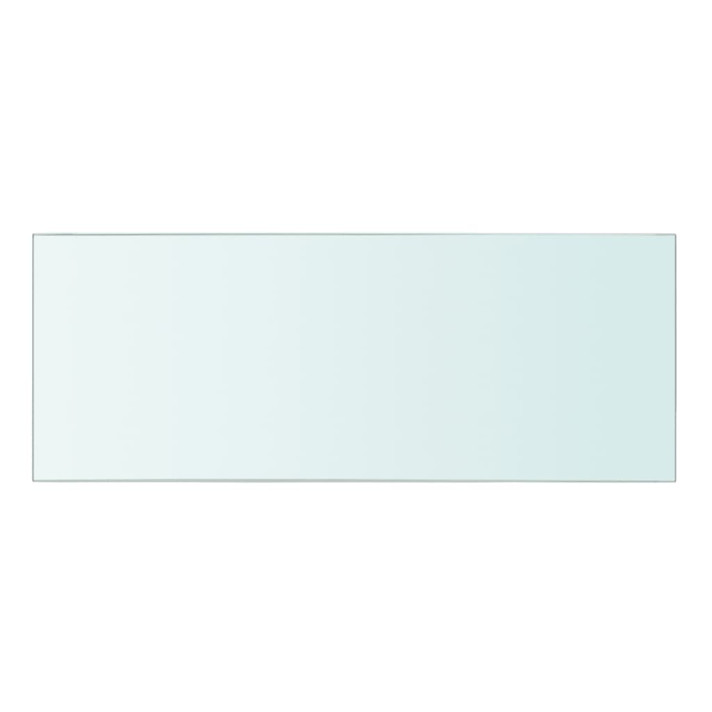 Wandschap transparant 90x12 cm glas