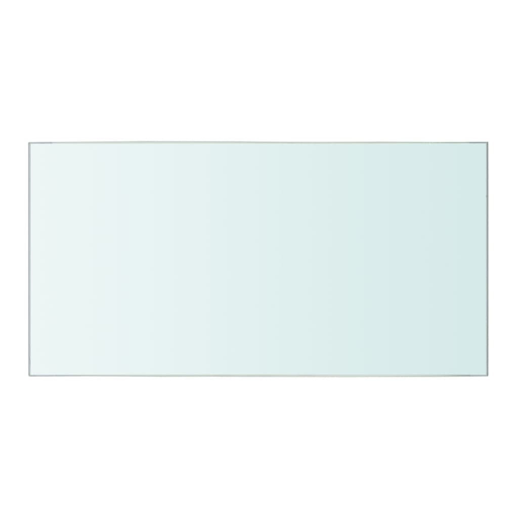 Wandschap transparant 90x12 cm glas