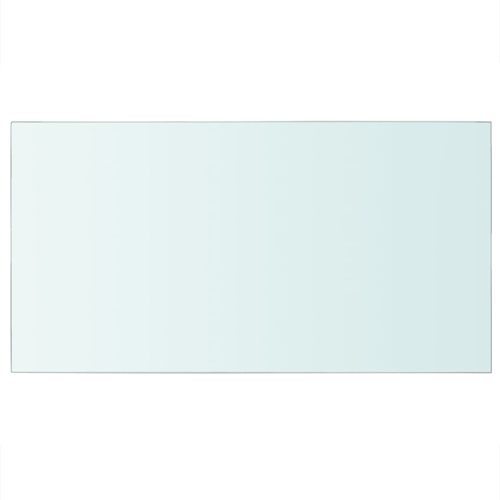 Wandschap transparant 90x12 cm glas