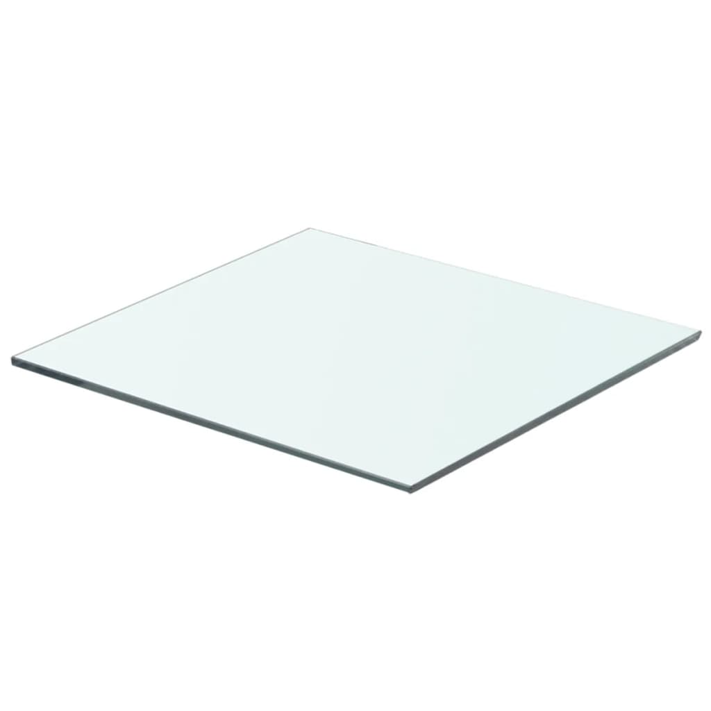 Wandschap transparant 90x12 cm glas