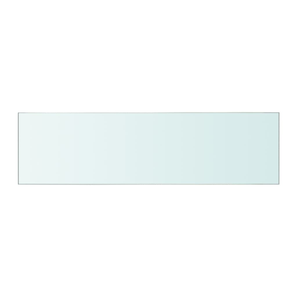 Wandschap transparant 90x12 cm glas