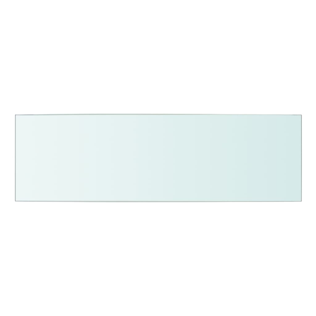 Wandschap transparant 90x12 cm glas