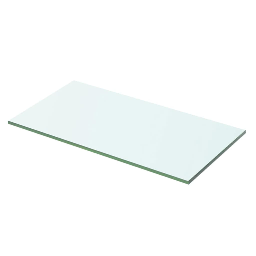 Wandschap transparant 90x12 cm glas