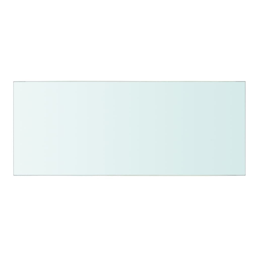 Wandschap transparant 90x12 cm glas