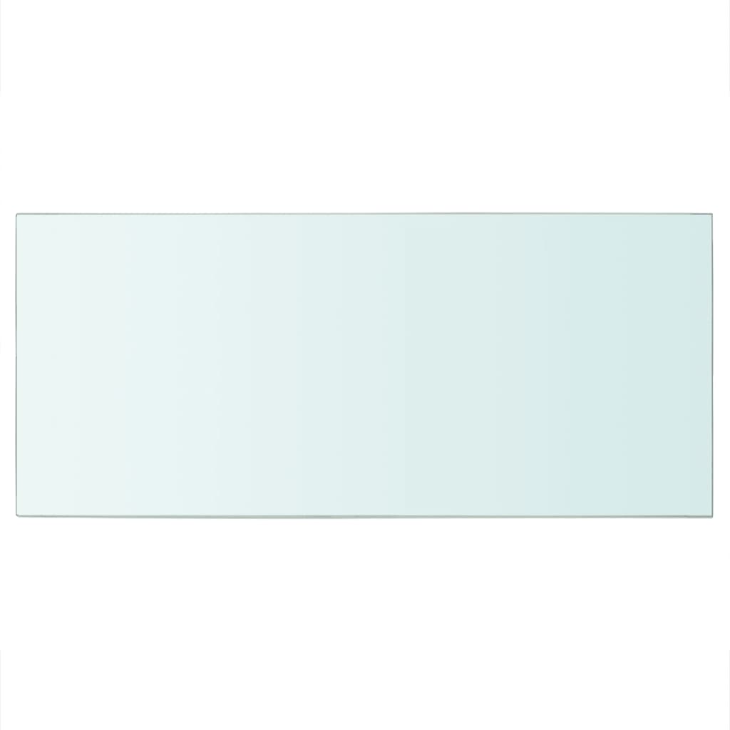 Wandschap transparant 90x12 cm glas