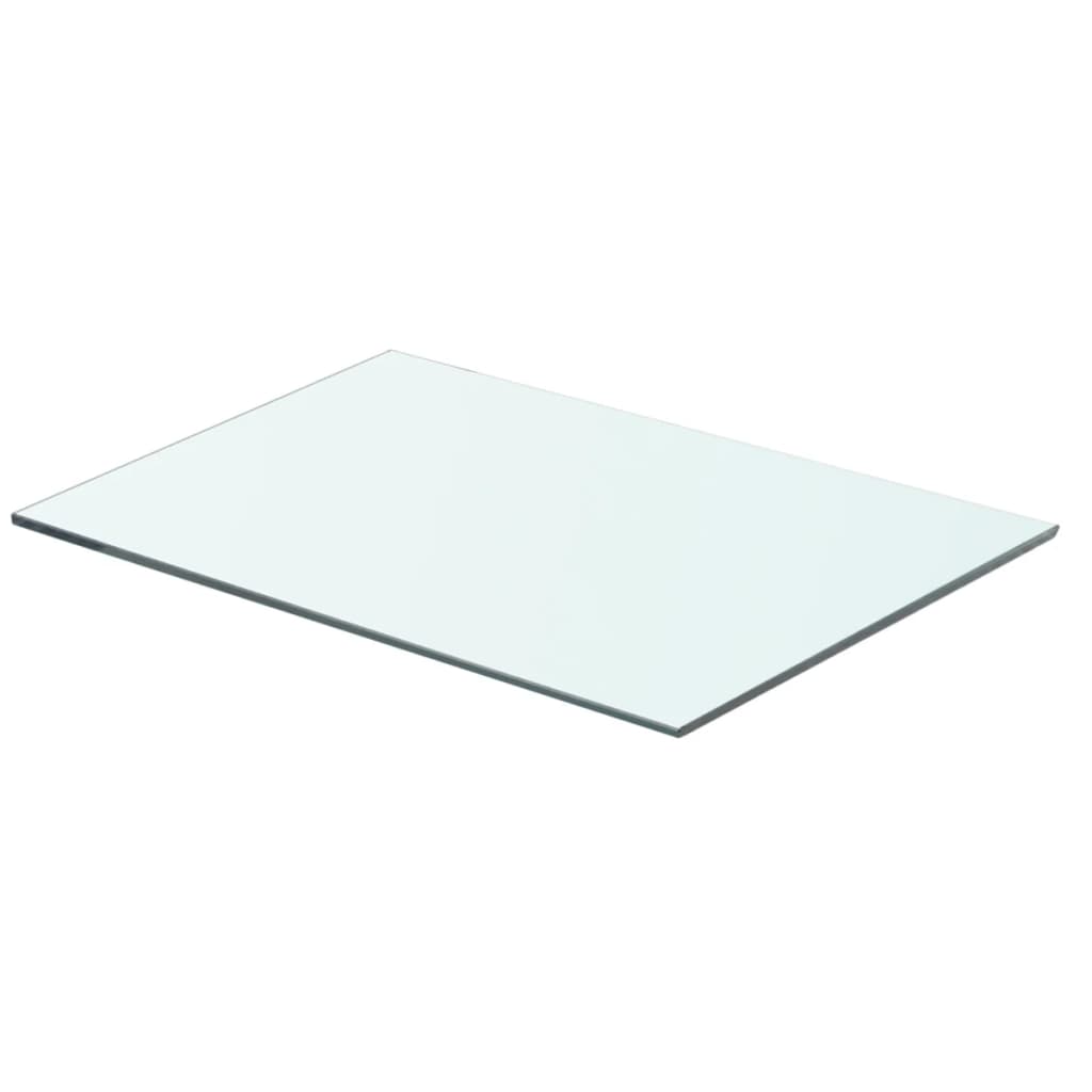 Wandschap transparant 90x12 cm glas