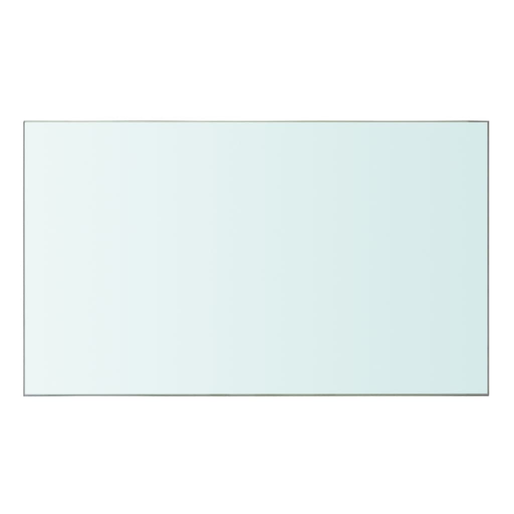 Wandschap transparant 90x12 cm glas