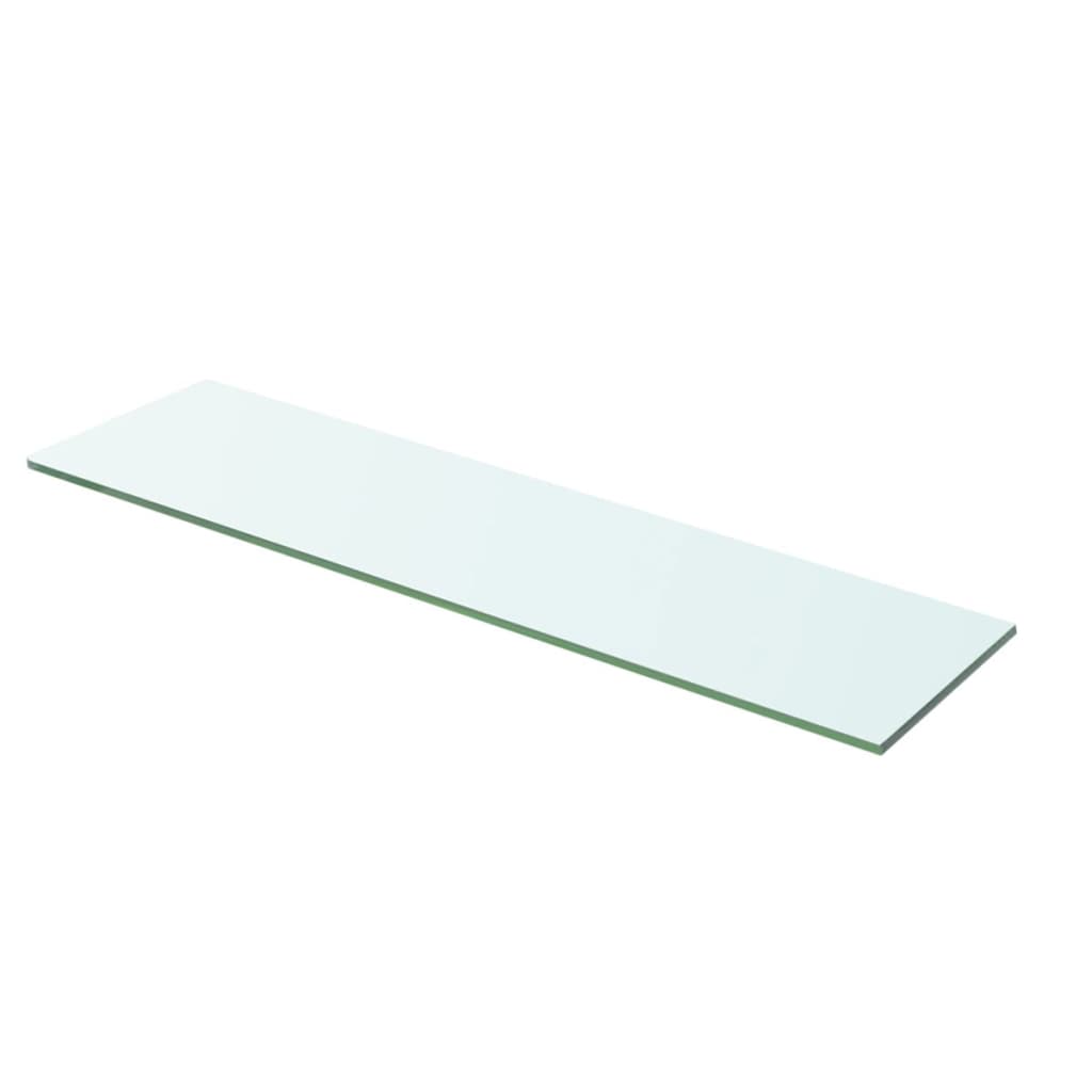 Wandschap transparant 90x12 cm glas